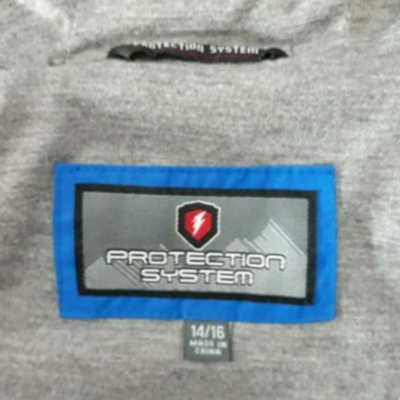 PROTECTION SYSTEM Jacket Boys Size 14/16 Insulated Hoodie Full Zip - Picture 7 of 9